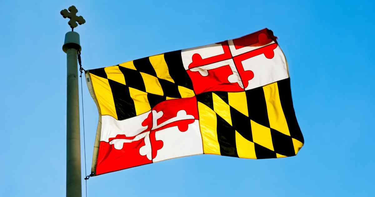 The official state flag of MD