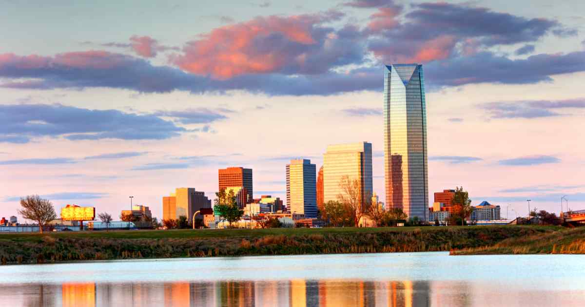 The Oklahoma River in Oklahoma City