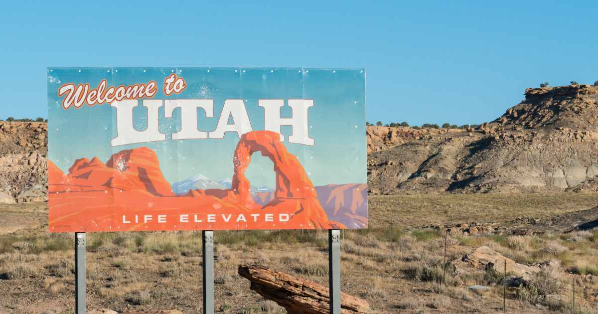 Welcome To Utah - Life Elevated on Interstate 15
