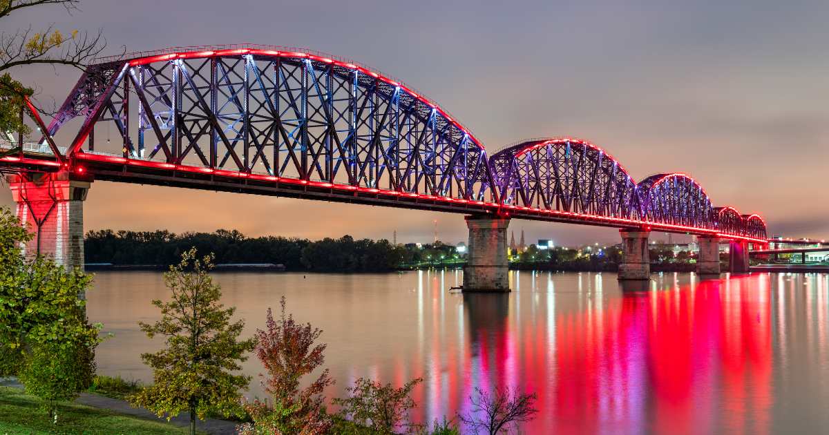 The Big Four Bridge in Louisville KY.