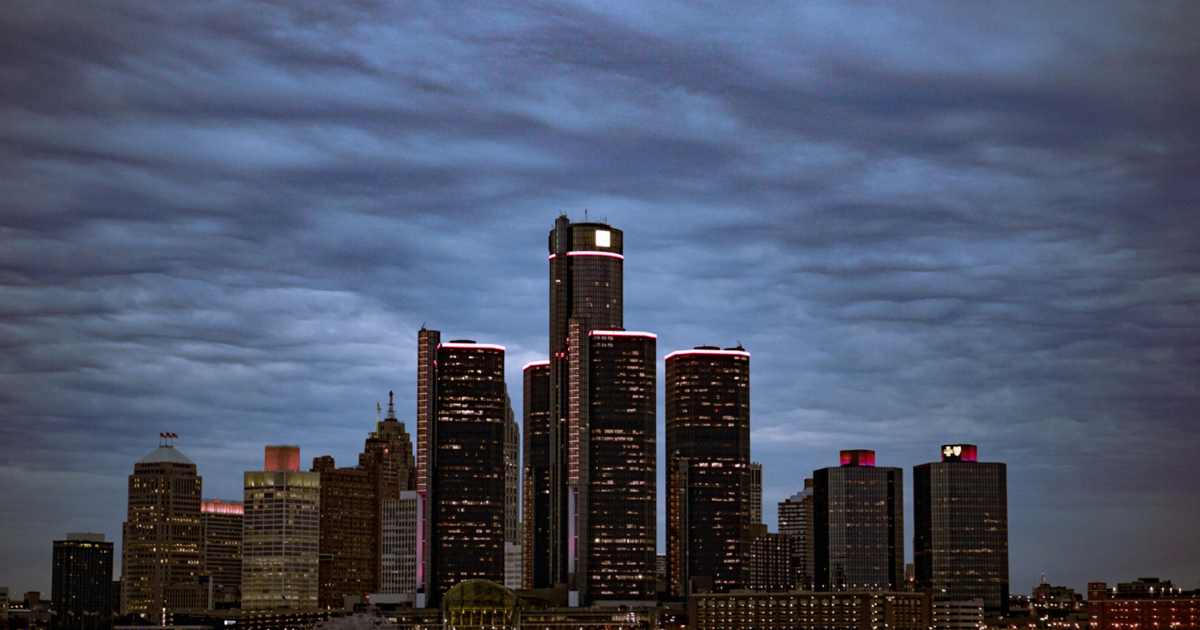 The GM Renaissance Center in Detroit